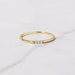 Dainty Ring, Gold Minimalist Ring, Stacking Ring, Simple Diamond Ring, Cubic Zirconia Sterling Silver Ring, Thin Ring, Gift for Her 