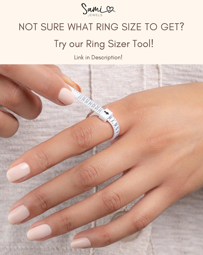 Ring sizer tool infographic