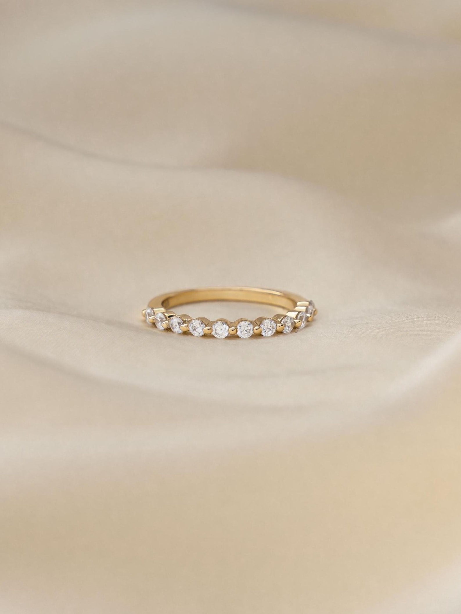 Sami Rind Dainty Diamond Ring by Sami Jewels, Half Eternity Ring, Stackable Rings ...