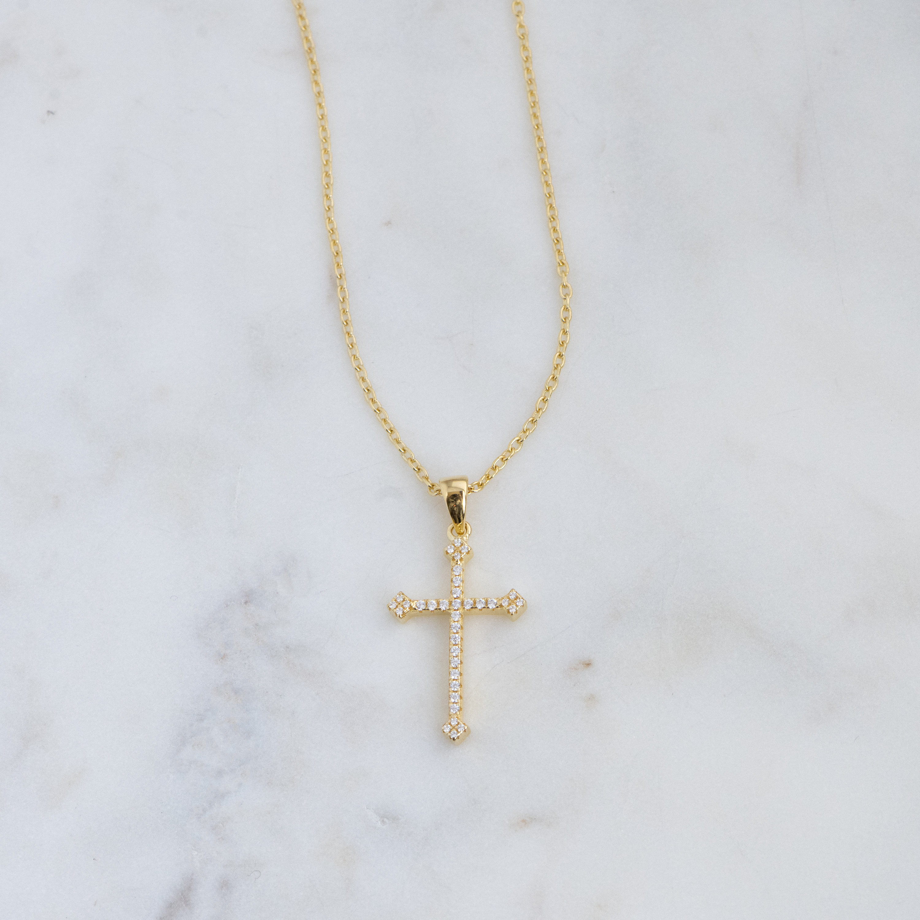 Cross Necklace Cross Pendant Gold Cross 