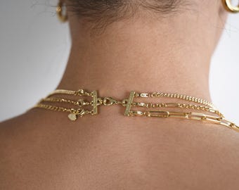 Necklace Layering Clasp, Tangle Free Necklace Clasp, Layering