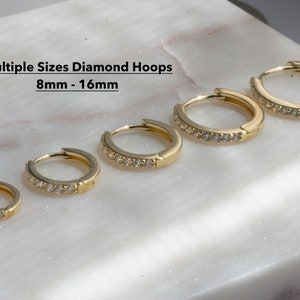 Gold Hoop Earrings, Small Gold Hoop Earring, Dainty Hoop Earrings, Hoop Earrings, Gold Hoops, Sterling Silver Hoop, Gold Hoops, Hoops