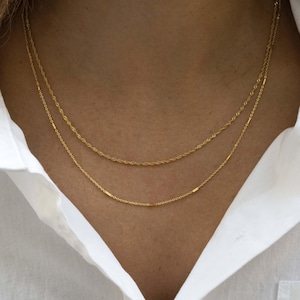 2 Necklace Set, Layering Necklace, Dainty Necklace, Minimalist Necklace, Simple Necklace, Chain Necklace, Gift for Her, Stacking Necklace