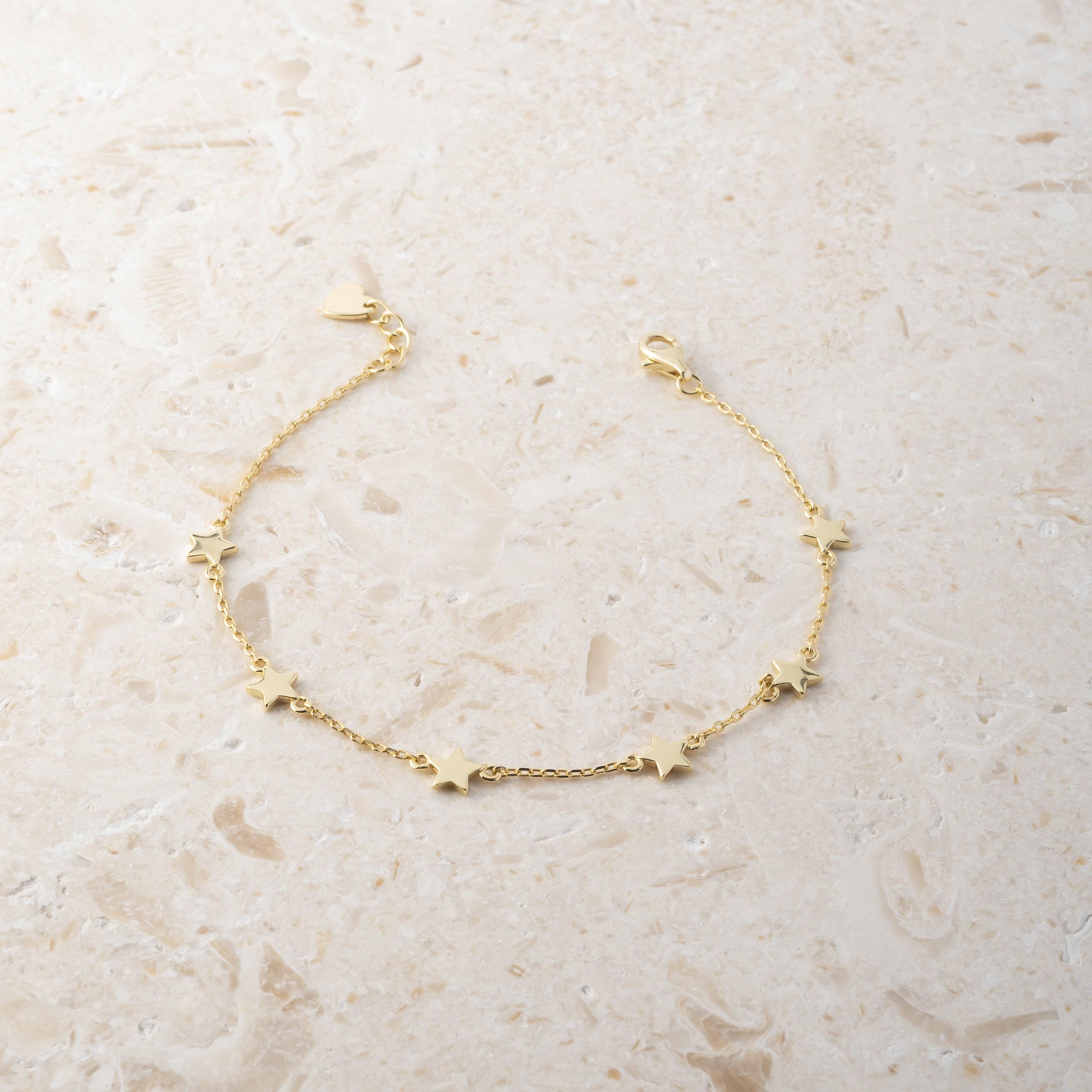 Star Bracelet, Star Jewelry, Charm Bracelet, Dainty Bracelet 