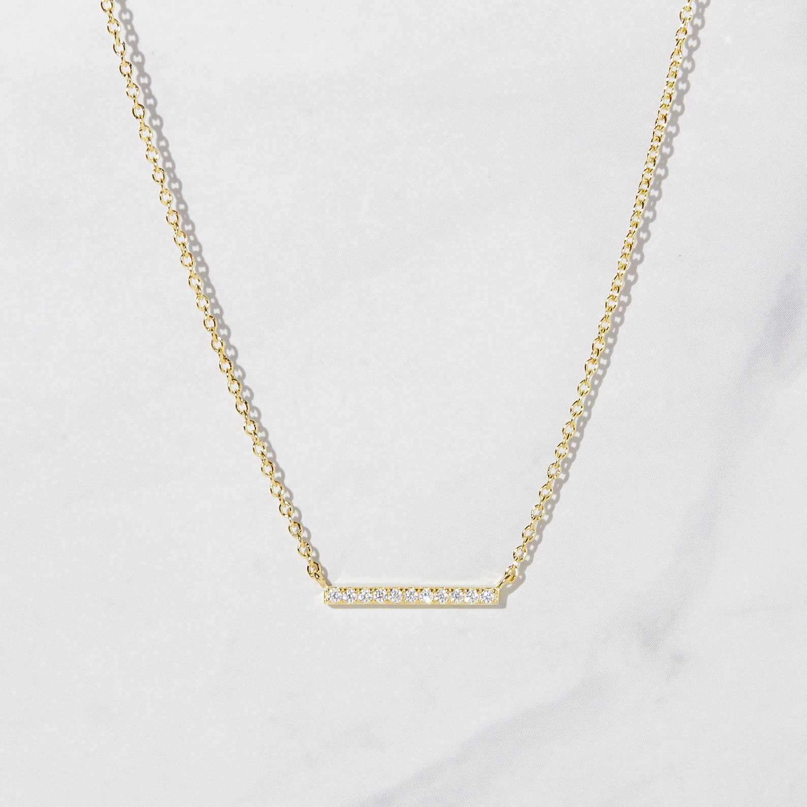 Pave Bar Necklace main image 1
