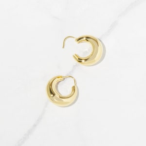 Chunky Hoop Earrings, Gold Hoop Earrings, Hoop Earrings, Thick Hoop Earrings, Chunky Hoops, Statement Earrings, Gift for Her, Silver Hoops