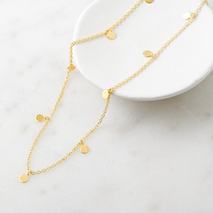 Dainty Charm Necklace, Sterling Silver Necklace, Gold Charm Necklace, Minimalist Necklace, Gold Necklace, Layering Necklace, Gift for Her