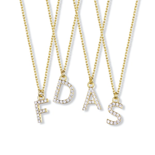 Collier initiale, collier lettre, collier police de caractères, bijoux personnalisés, collier prénom, collier monogramme, personnalisé, cadeau pour elle