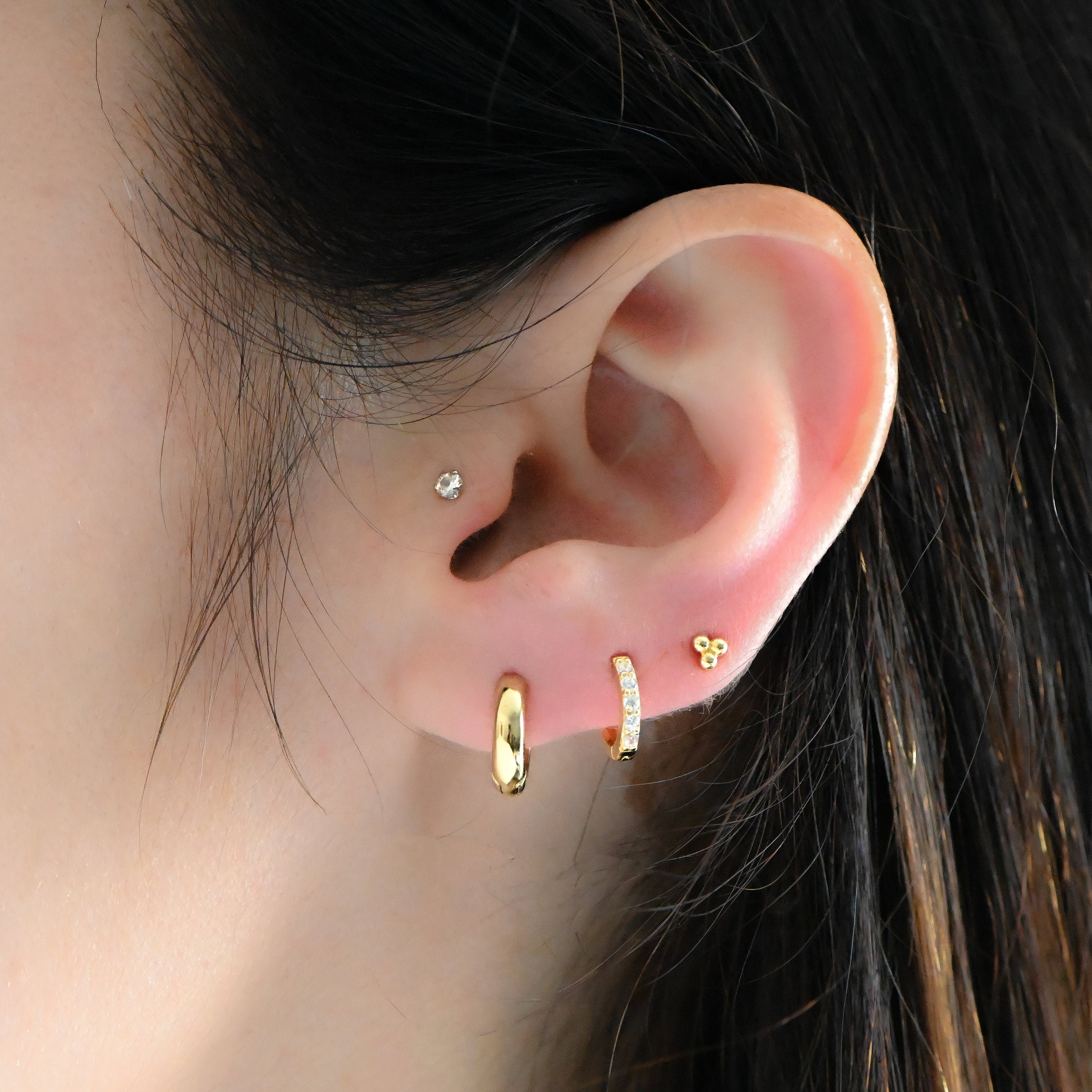 Buy quality Splendent gold basket hoop earrings in Pune