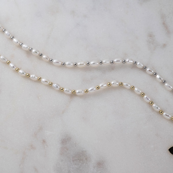 GENUINE Freshwater Pearl Bracelet, Pearl Jewelry, Bridesmaid Gift, Wedding Jewelry, Beaded Pearl Bracelet, Wedding Bracelet, Gift for Her