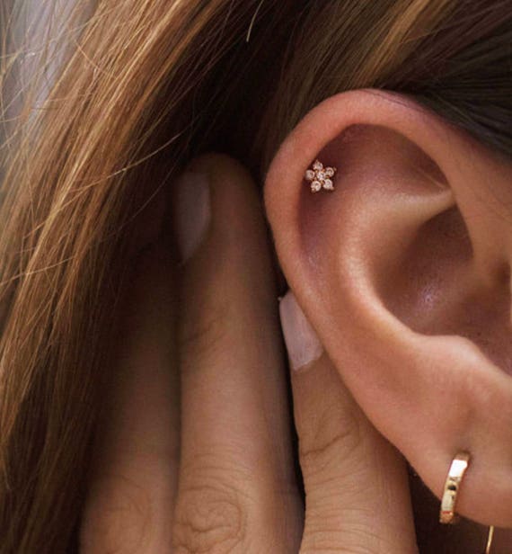 Snap Back Cartilage Stud Earrings for Multiple Ear Piercings | Cartilage  earrings stud, Cute ear piercings, Earrings