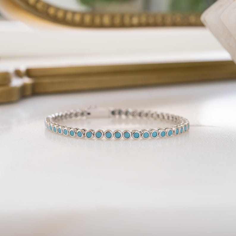 turquoise tennis bracelet