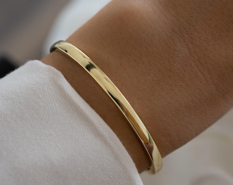 Bangle Bracelet by Sami Jewels, Minimalist Bracelet, Dainty Bracelet, Diamond Bangle Bracelet, Vintage Bracelet, Gift for Her, Gold Bracelet