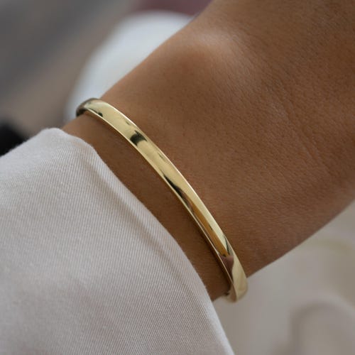 Bracelet jonc par Sami Jewels, bracelet minimaliste, bracelet délicat, bracelet jonc diamant, bracelet vintage, cadeau pour elle, bracelet en or