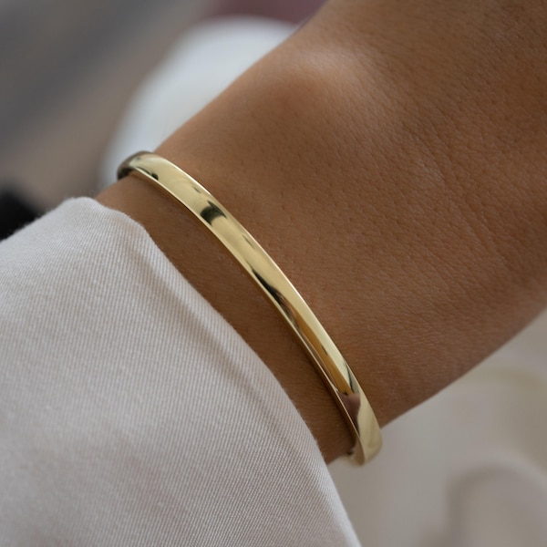 Bangle Bracelet by Sami Jewels, Minimalist Bracelet, Dainty Bracelet, Diamond Bangle Bracelet, Vintage Bracelet, Gift for Her, Gold Bracelet