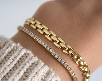 Gold bracelet Chain Bracelet Dainty Bracelet Gold Chain Silver Chain Silver Bracelet Gifts for Her Minimalist Stacking Bracelet Vintage