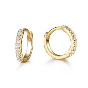 Petites boucles d'oreilles Hoop, boucles d'oreilles Gold Hoop, boucles d'oreilles Huggie, boucles d'oreilles Tiny Hoop, petits cerceaux d'or, boucles d'oreilles Dainty Gold Hoop, cadeau de demoiselle d'honneur