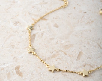 Star Bracelet, Star Jewelry, Charm Bracelet, Dainty Bracelet