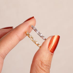 CZ Ring, Stacking Ring, Dainty Ring, Gold Minimalist Ring, Simple Diamond Ring, Sterling Silver Ring, Thin Ring, Delicate Ring, Gift for Her