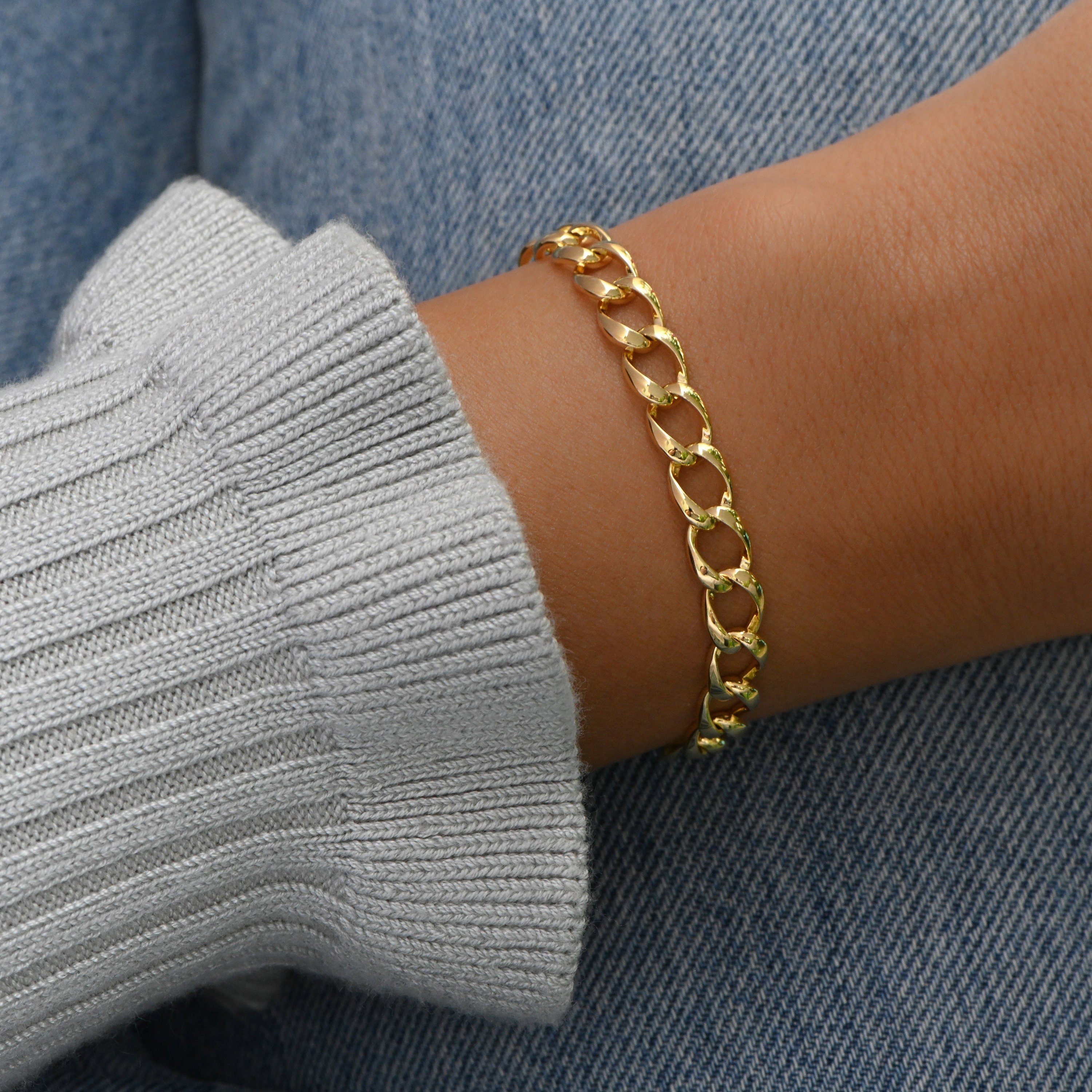 Chain Bracelet Cuban Link Bracelet 