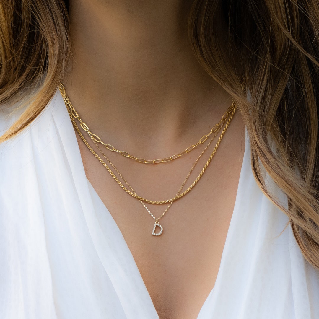 Minimal Rope Chain Skinny Rope Chain, Dainty Rope Chain, Gold Rope Chain, Layering Chain ...