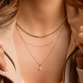 Round Bezel Tennis Necklace, Diamond Necklace, Bridal Jewelry, Wedding Necklace, Bridal Necklace, Gift for Her, Layering Necklace, CZ Tennis