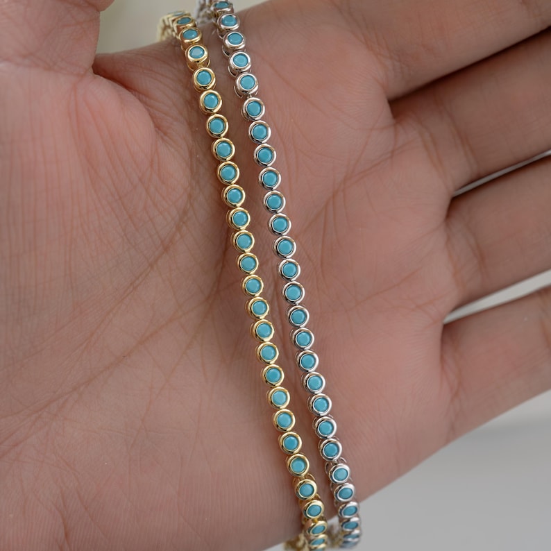 turquoise tennis bracelet