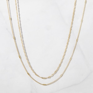 2 Necklace Set, Layering Necklace, Dainty Necklace, Minimalist Necklace, Simple Necklace, Chain Necklace, Gift for Her, Stacking Necklace