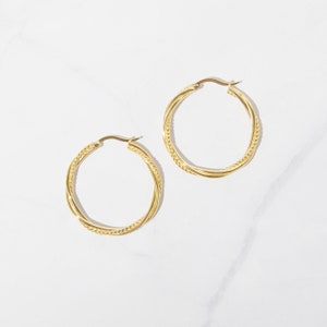 Gold Hoop Earrings Large Hoop Earrings Tube Hoop Earrings Gold Hoops Boho Earrings Gold Hoops Silver Hoops Gift for her