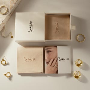 Sami Jewels gift box, perfect for storing or gifting delicate jewelry items.
