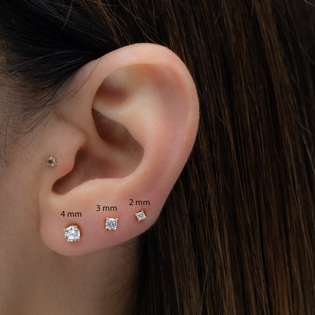 Tiny Stud Earrings Tiny Studs Stud Earrings Minimalist Earrings