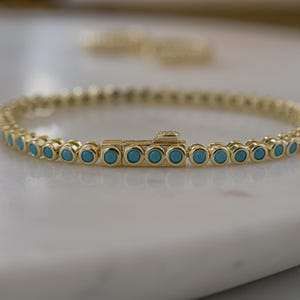 turquoise tennis bracelet