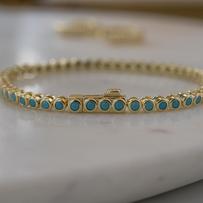 turquoise tennis bracelet