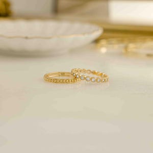 Stacking Ring Set, Stacking Rings, Layered Rings, Dainty Ring, Gold ...