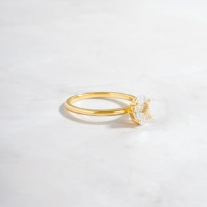 gold solitaire anniversary ring