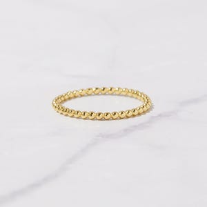 Dainty Ring, Beaded Ring, Stacking Rings, Gold Minimalist Ring, Stackable Rings, Sterling Silver Ring, Rings, Dainty Stacking Rings,