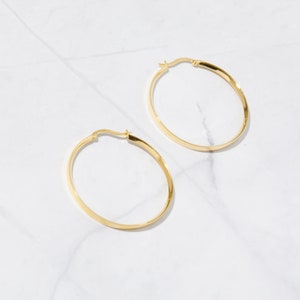 40mm, Hoop Earrings, Gold Hoop Earrings, Large Hoop Earrings, Silver Hoop Earrings, Statement Earrings, Thin Hoop Earrings, Gifts for Her
