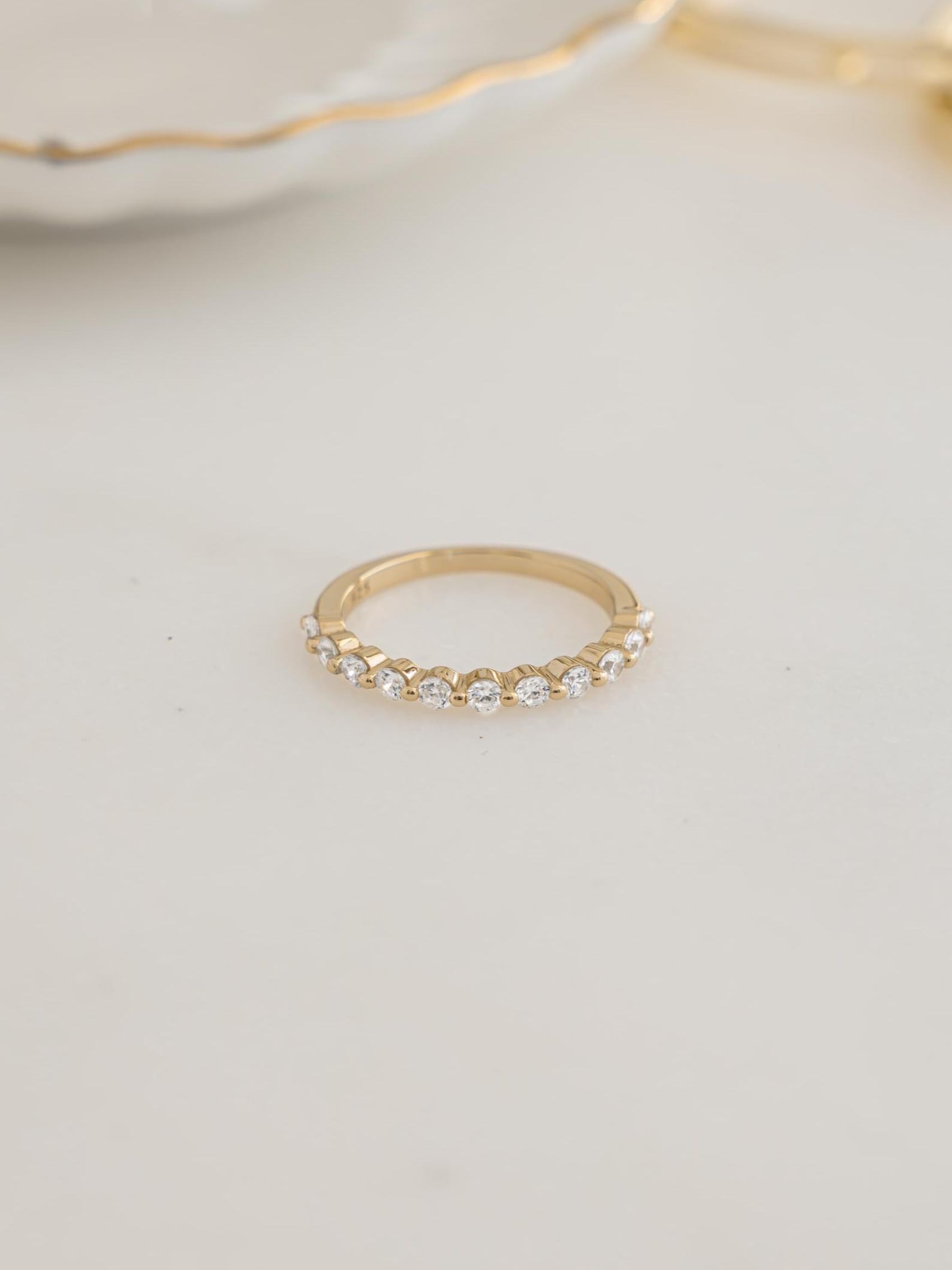 Sami Rind Dainty Diamond Ring by Sami Jewels, Half Eternity Ring, Stackable Rings ...