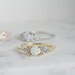 Dainty Opal Ring, Opal Stacking Ring, White Opal and CZ Ring, Gold Opal Ring, Sterling Silver Opal Ring, Delicate Opal Ring, Bridesmaid Gift