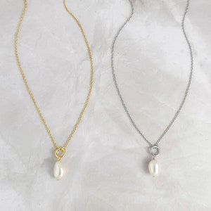Freshwater Pearl Necklace, Pearl Pendant Necklace for Women, Bridal Jewelry, Beach Jewelry, June Birthstone, Gift for Her, Pearl Necklace