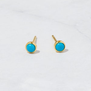 Turquoise Stud Earrings, Turquoise Earrings, Tiny Stud Earrings, Minimalist earrings, Small Studs, Turquoise Jewelry, Turquoise Studs, Gift