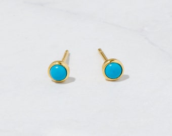 Turquoise Stud Earrings, Turquoise Earrings, Tiny Stud Earrings, Minimalist earrings, Small Studs, Turquoise Jewelry, Turquoise Studs, Gift