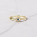 Dainty Evil Eye Stacking Ring, Gold Minimalist Ring, Simple Diamond Ring, Sterling Silver Ring, Thin Ring, Delicate Ring, Gift for her 
