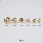 Gold Stud Earrings
