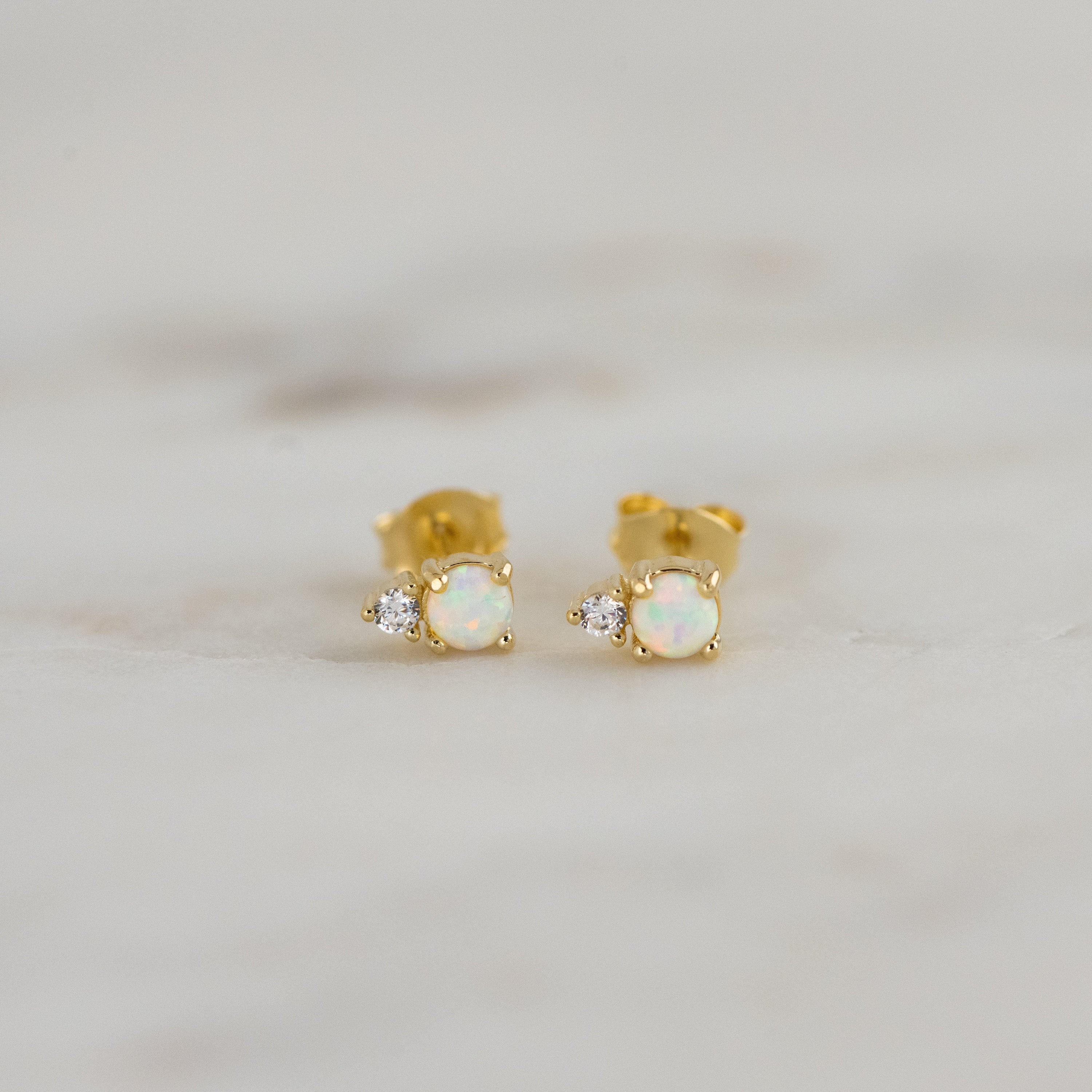 Clous D Oreilles Argent Synth Opal 6 Pierres 1 5 Mm Rhodie O3 5 Mm 613829