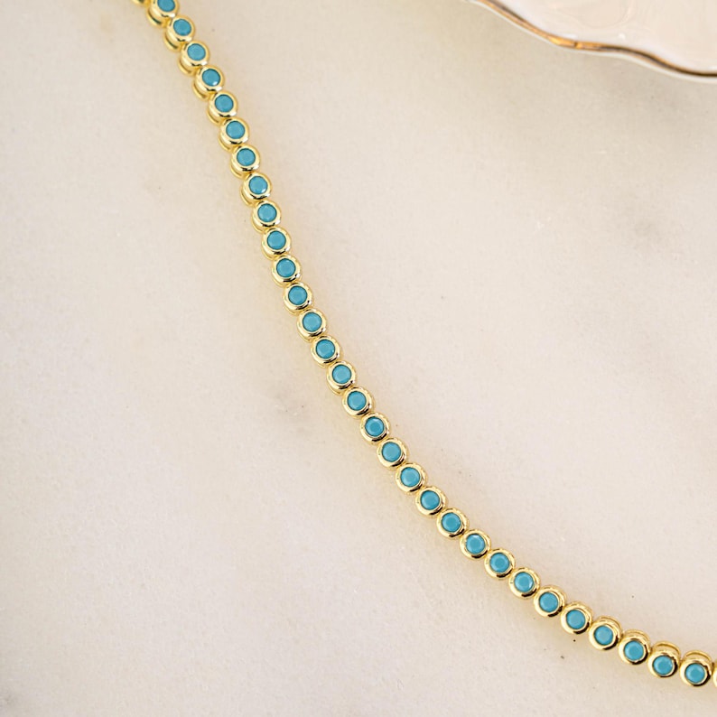 turquoise tennis bracelet
