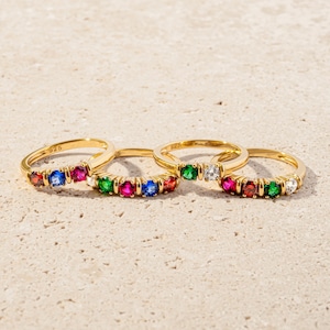 personalized birthstone ring