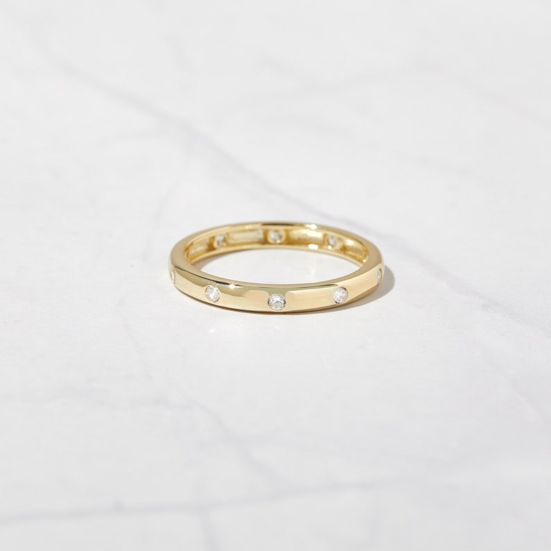 Ring, Gold Ring for Women, Rings, Diamond Ring, Dainty Ring, Gift for Her, Minimalist Ring, Sterling Silver Ring, Gold Ring, Promise Ring image 1