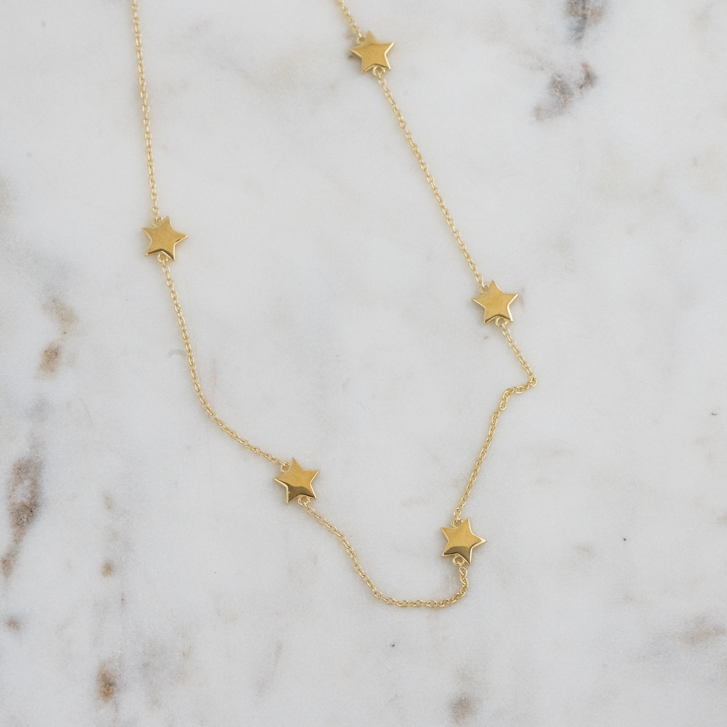 Dainty Gold Star Necklace Star Charm Necklace Star Pendant Etsy