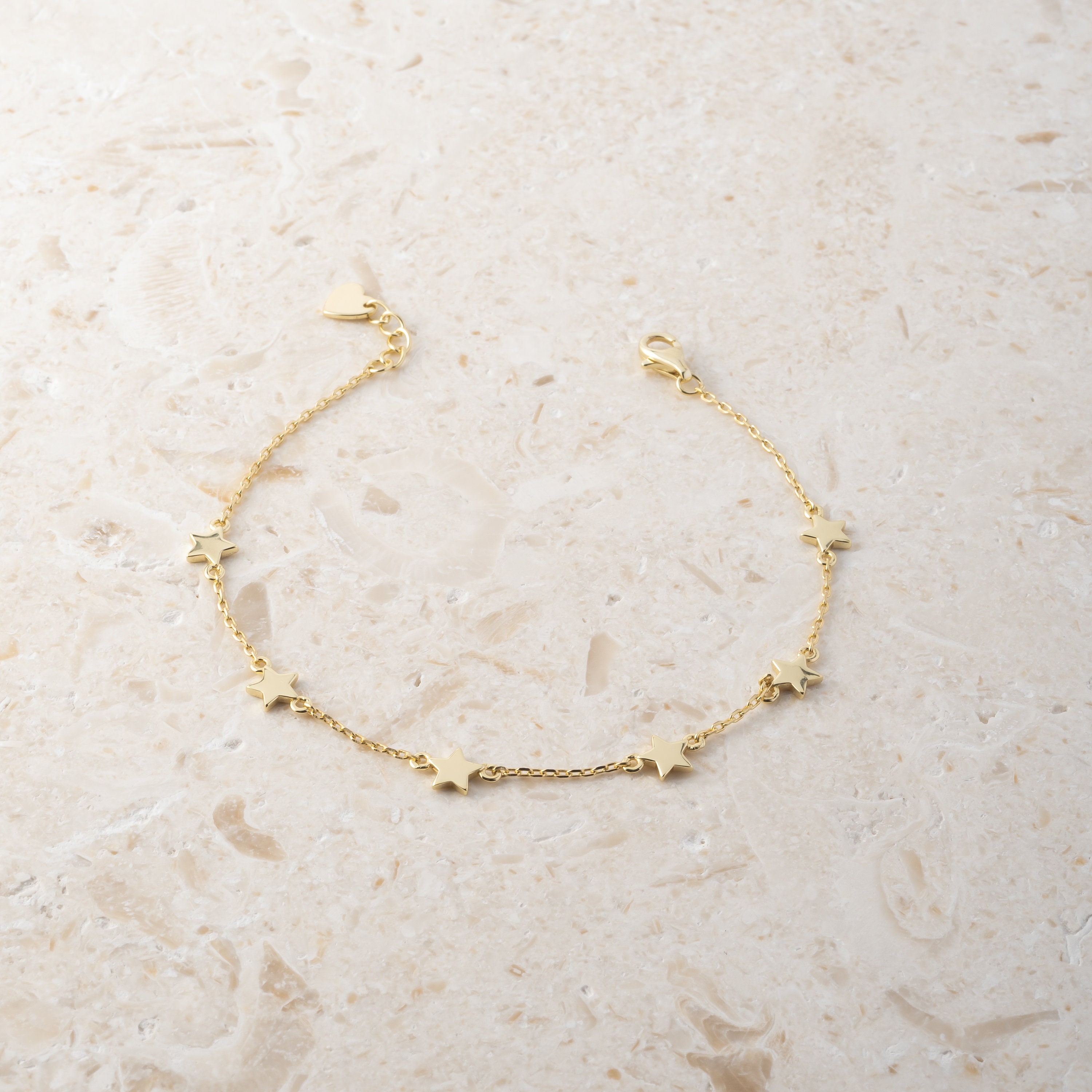 Star Bracelet, Star Jewelry, Charm Bracelet, Dainty Bracelet